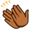 Clapping Hands - Medium Black emoji on Emojidex